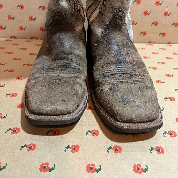 Ariat Men's Crosswire Worn Graphite Square Toe Boots Size 8D