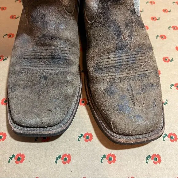 Ariat Men's Crosswire Worn Graphite Square Toe Boots Size 8D