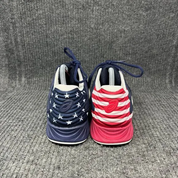 ASICS FuzeX Country Pack USA Navy Athletic Training Shoes Mens 9.5 T6K0N