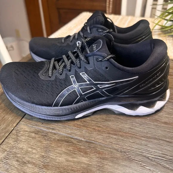 Asics GEL-Kayano 27 Running Shoes Cushioning Athletic Sneakers Black US 8 Womens