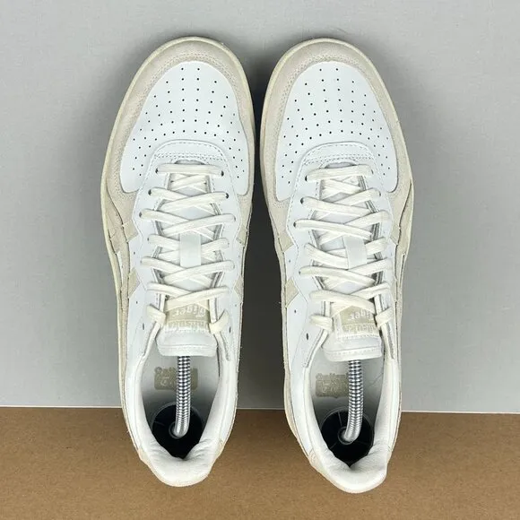 Asics Onitsuka Tiger GSM Leather Athletic Shoes Mens 7 White Beige Low Top