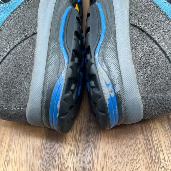 Asolo Hiking Shoes Mens Size 9 Low Gray Blue Outdoor Goretex Vibram Hiking