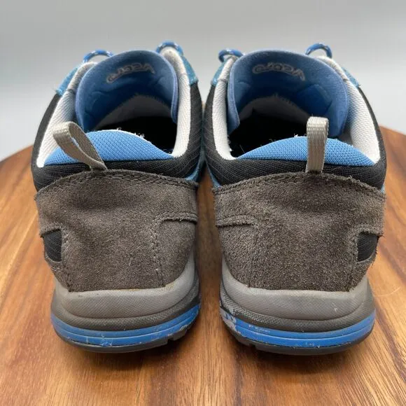 Asolo Hiking Shoes Mens Size 9 Low Gray Blue Outdoor Goretex Vibram Hiking