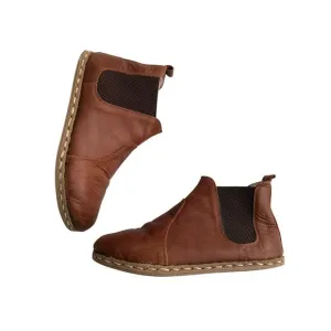 Atlantis Coffee Handmade Barefoot Grounding Pull On Chelsea Boots women 10.5