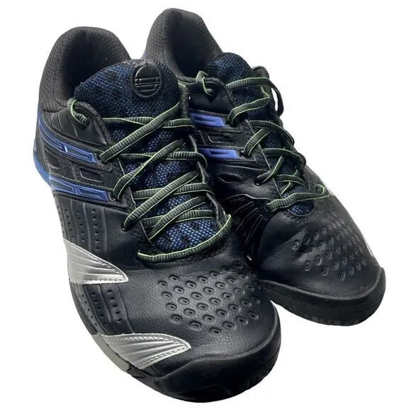 Babolat Vibrakill Men's Sz 11 Blue Black Green Michelin Non Marking Tennis Shoes