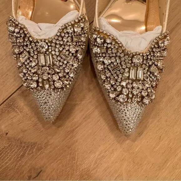Badgley Mischka BrandQuintana Crystal Ornamented Pump