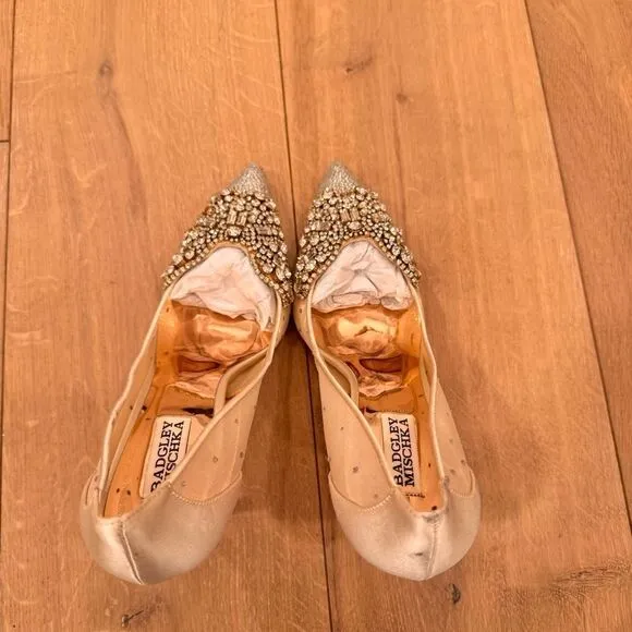 Badgley Mischka BrandQuintana Crystal Ornamented Pump