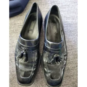 Bally Berzo Men's Black Leather Kiltie‎ Tassel Loafer Made Switzerland Size 11 D