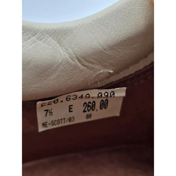 Bally Exedo Golden Wheat Color Scott Hiking Shoes Men's Size 7.5 New Without Box