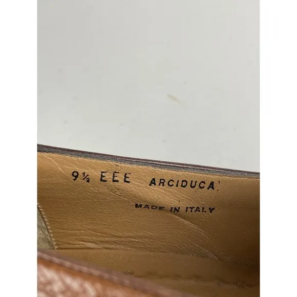 Bally Shoes Mens 9.5 EEE Brown Arciduca Monk Strap Kiltie Loafers Slip On Fringe