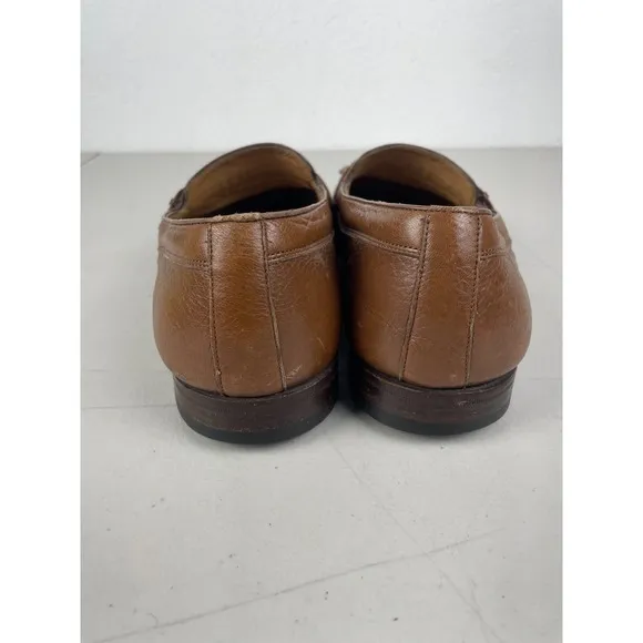 Bally Shoes Mens 9.5 EEE Brown Arciduca Monk Strap Kiltie Loafers Slip On Fringe