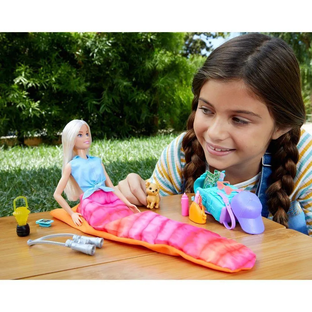 Barbie Camping Malibu Doll And Accessories