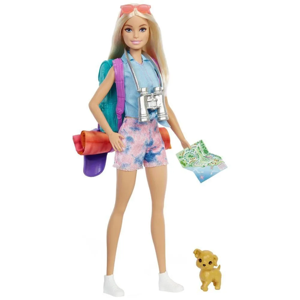 Barbie Camping Malibu Doll And Accessories