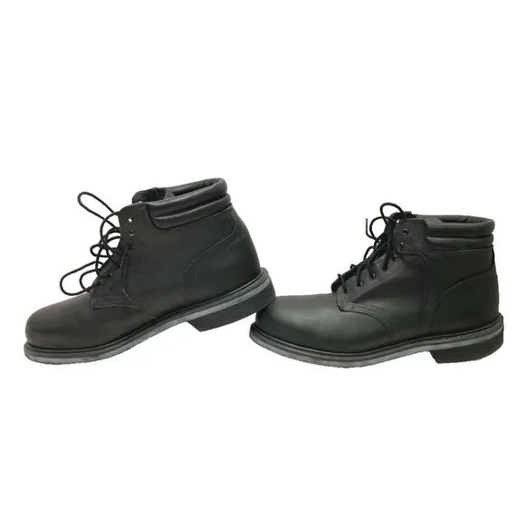 Bates Uniform Footwear Steel Toe Men Size 12M Black Leather 00932 NOS IN BOX