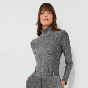Baum und Pderdgarten Jacka Shimmer Gray Turtleneck