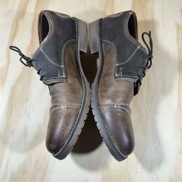 Bed Stu Cap Toe Distressed Lace Up Shoes Men’s Size 12