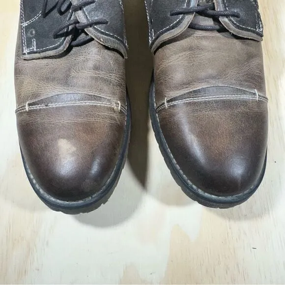 Bed Stu Cap Toe Distressed Lace Up Shoes Men’s Size 12