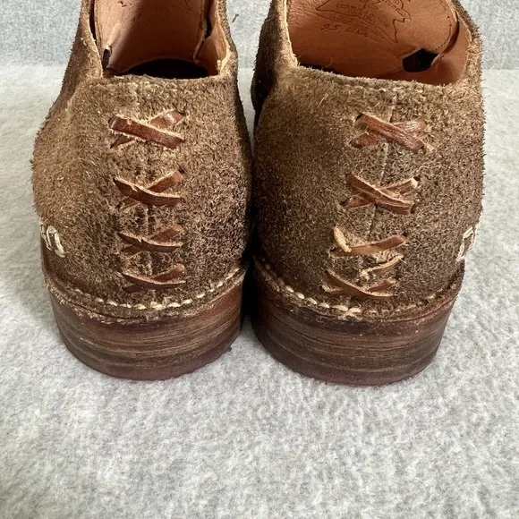 Bed‎ Stu Cobbler 9.5 Womens Leather Suede Slip On Flats Shoes Boots Organic