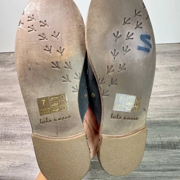 BEEK Siskin Studded Charcoal Slip-On Mules size 7 $320 - read below