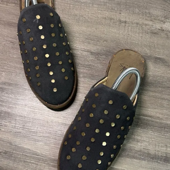 BEEK Siskin Studded Charcoal Slip-On Mules size 7 $320 - read below