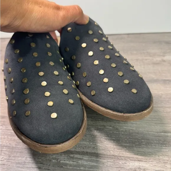 BEEK Siskin Studded Charcoal Slip-On Mules size 7 $320 - read below