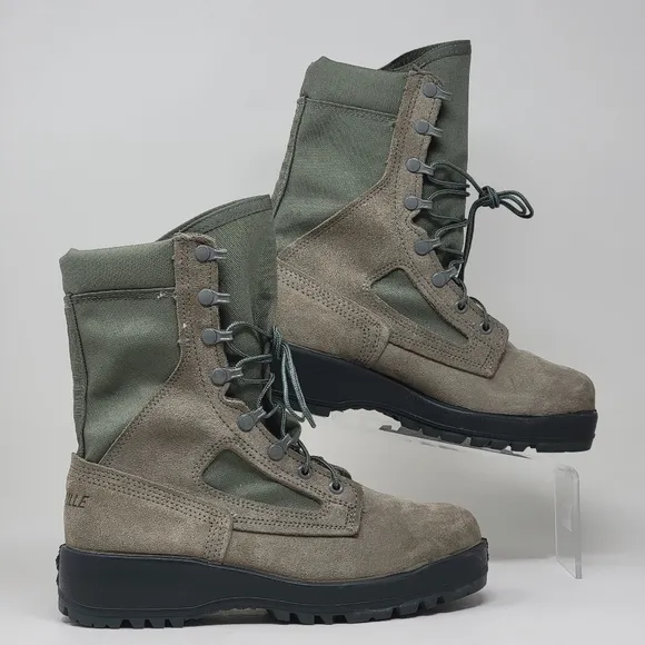 Belleville USAF 600 St Hot Weather Steel Toe Combat Boots Men Size 7 Pre-owned