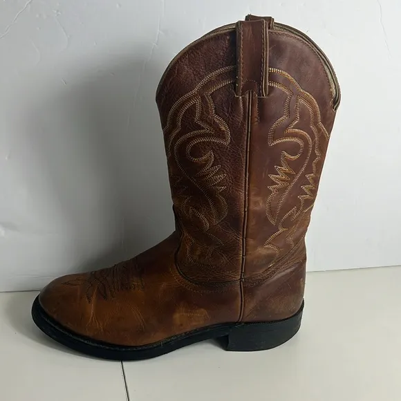 Biltrite Brown Leather Western Cowboy Boots Men’s Size 8