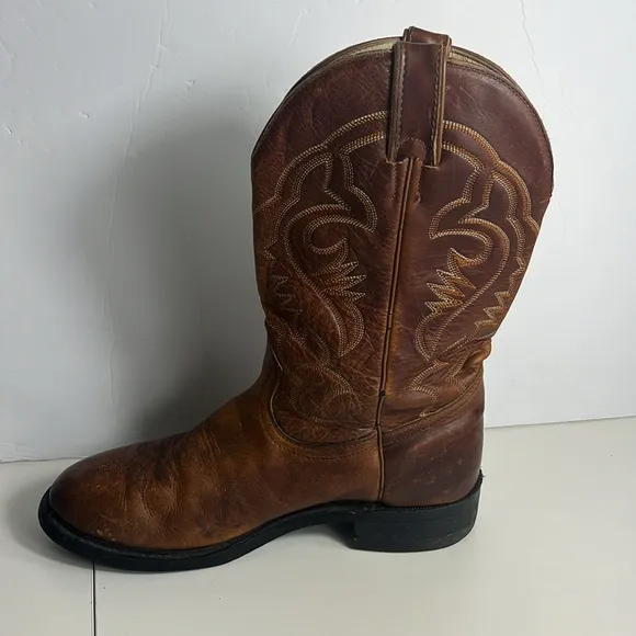Biltrite Brown Leather Western Cowboy Boots Men’s Size 8