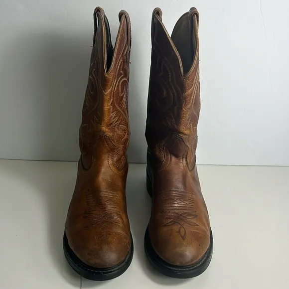 Biltrite Brown Leather Western Cowboy Boots Men’s Size 8