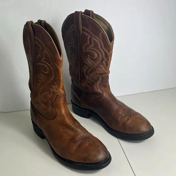 Biltrite Brown Leather Western Cowboy Boots Men’s Size 8
