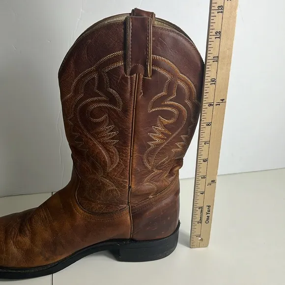 Biltrite Brown Leather Western Cowboy Boots Men’s Size 8
