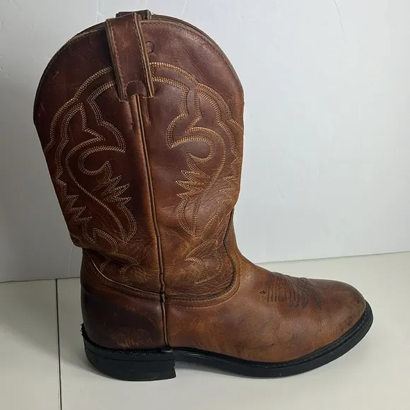 Biltrite Brown Leather Western Cowboy Boots Men’s Size 8
