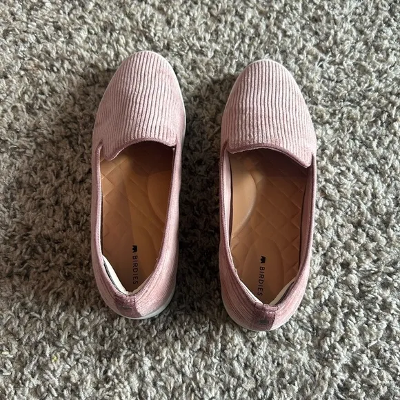Birdies The Swift Corduroy Slip On Sneakers Women’s Size 9.5 Carnation P…