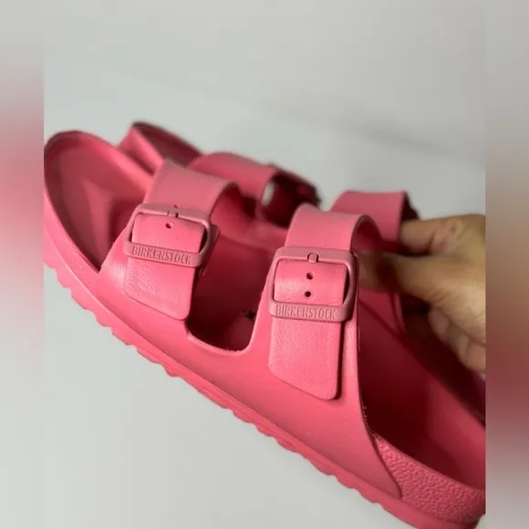 Birkenstock Arizona Eva Narrow Shoes Size 41 Coral-Pink
