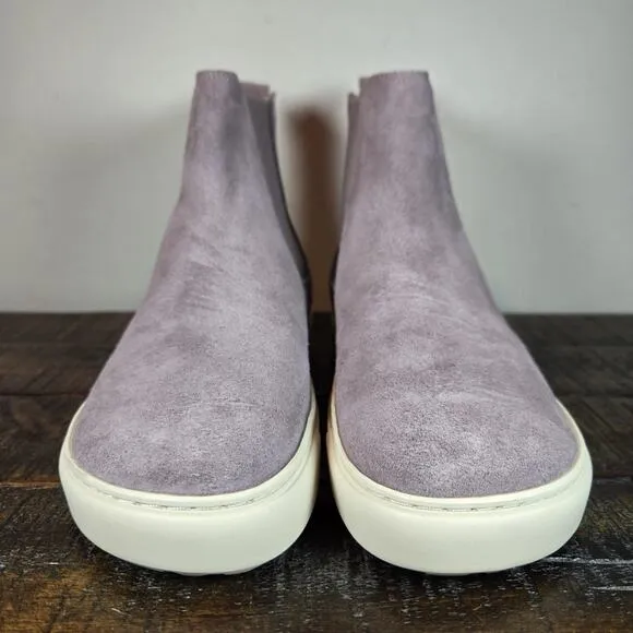 Birkenstock Bend Chelsea Womens Size 5 EU 36 Narrow Suede Boots Purple White