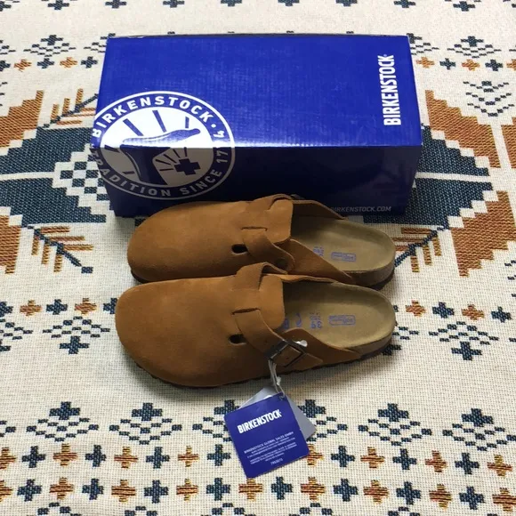 🏄🏼‍♀️Birkenstock Boston 🏄🏼‍♀️Mink Fashion Casual Sandals-Narrow