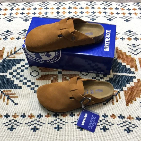 🏄🏼‍♀️Birkenstock Boston 🏄🏼‍♀️Mink Fashion Casual Sandals-Narrow
