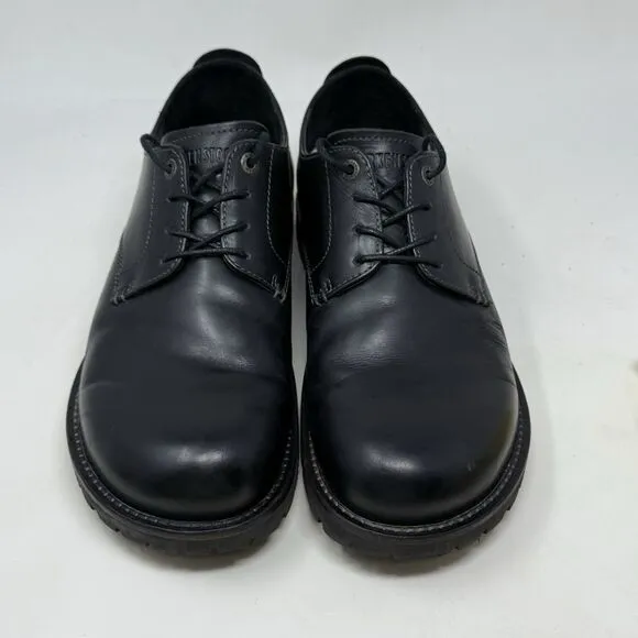 Birkenstock Gilford Low Derby Mens 10 EU 43 Black Leather Casual Preppy Shoes