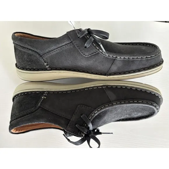 Birkenstock Pasadena III Suede Leather Black Moc-Toe Shoe Men’s 12 /EU 45
