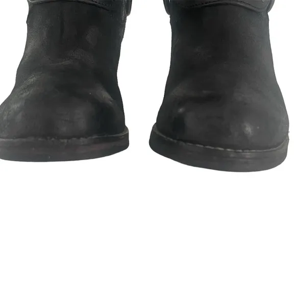 Black Johnston &amp; Murphy Women’s Moto Boots