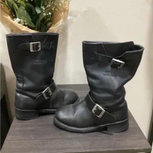 Black x element men leather boots