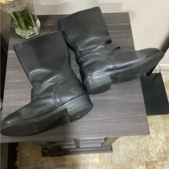 Black x element men leather boots