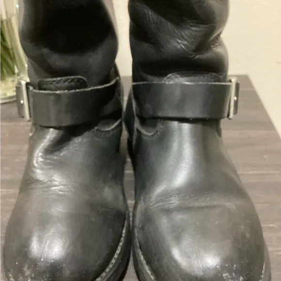 Black x element men leather boots