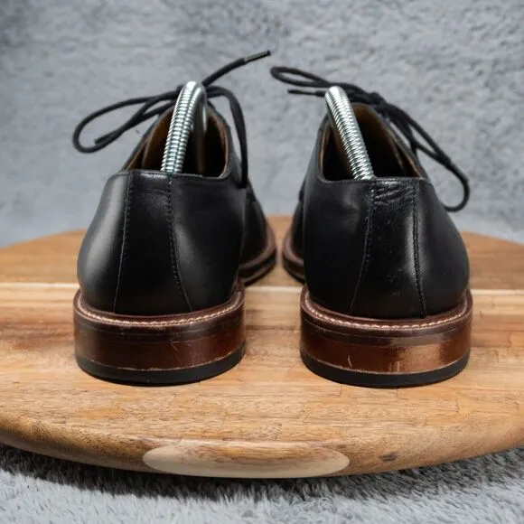 BLAKE MCKAY T9 BLACK LEATHER CAP TOE OXFORD SHOES MEN'S SIZE 8.5 LACE UP ...