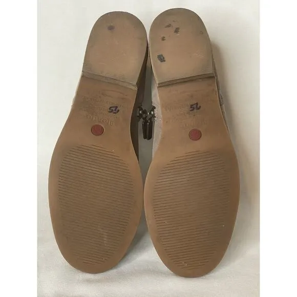 Blondo Liam taupe suede waterproof all season ankle boots 7.5 women's shoes EUC