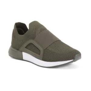 Blondo Men’s Olive &amp; White Ezra Waterproof Knit Slip-On Shoes Size 11 Sneaker