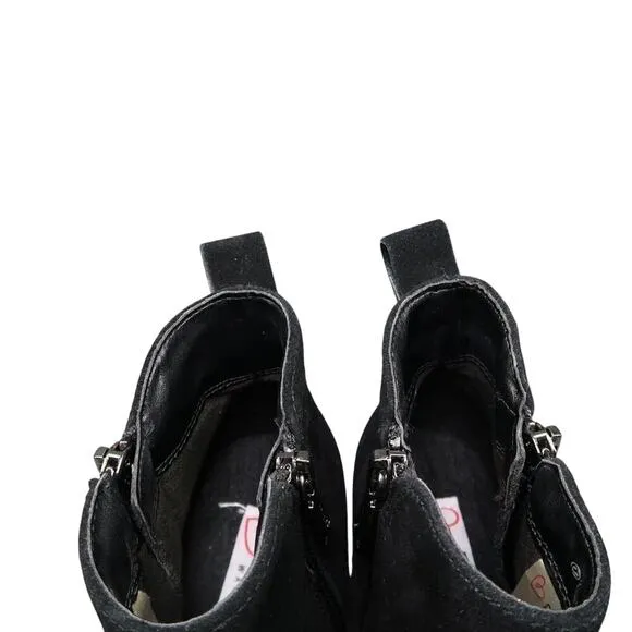 Blondo Shoes Womens 6 Bootie Block Heel Classic Leather Fashion Waterproof Black