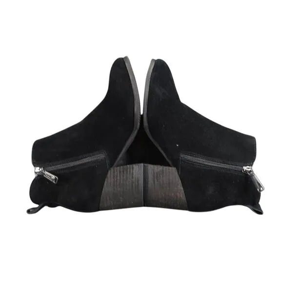 Blondo Shoes Womens 6 Bootie Block Heel Classic Leather Fashion Waterproof Black