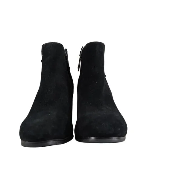 Blondo Shoes Womens 6 Bootie Block Heel Classic Leather Fashion Waterproof Black