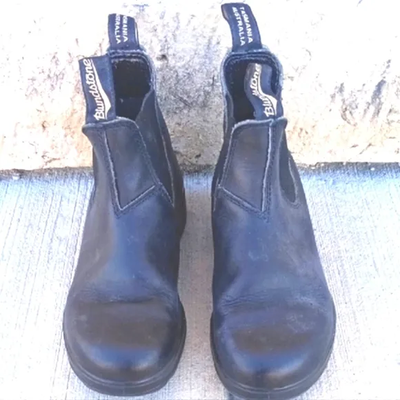 Blundstone Black Leather Boots Size 6.5 women
